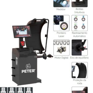 Máquina de calibrar rodas automática para motas/carros PS302